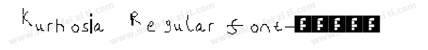 Kurhosia Regular font字体转换
